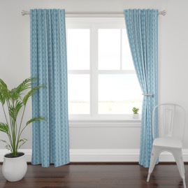 Blue Circles Curtains Gingezel at Roostery.jpeg