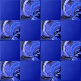 blue flower burst tile gingezel at Zazzle.jpg